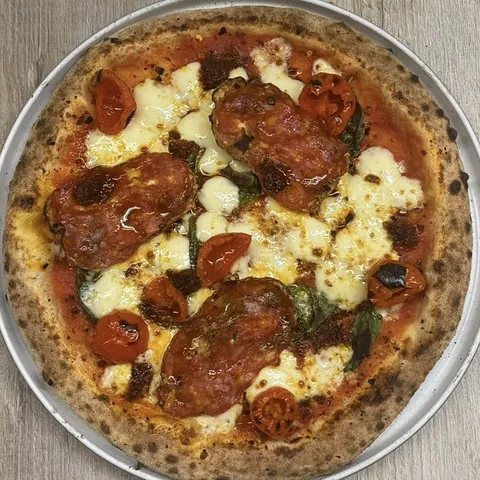 Atrani pizza from above